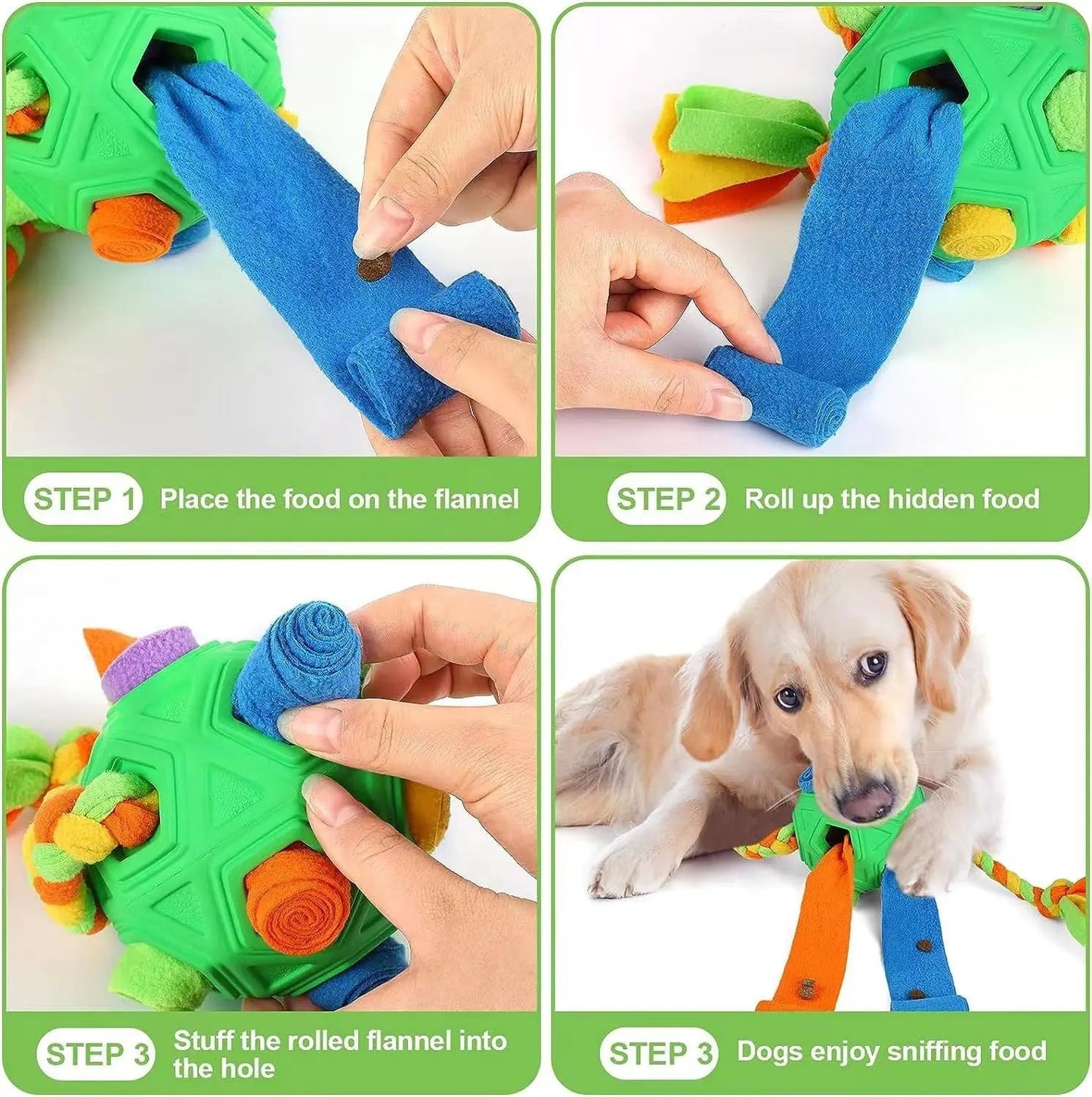 Interactive Dog Puzzle Toys Encourage Natural Foraging Skills Portable Pet Snuffle Ball Toy Slow Feeder Training Educational Toy - Pupeazy