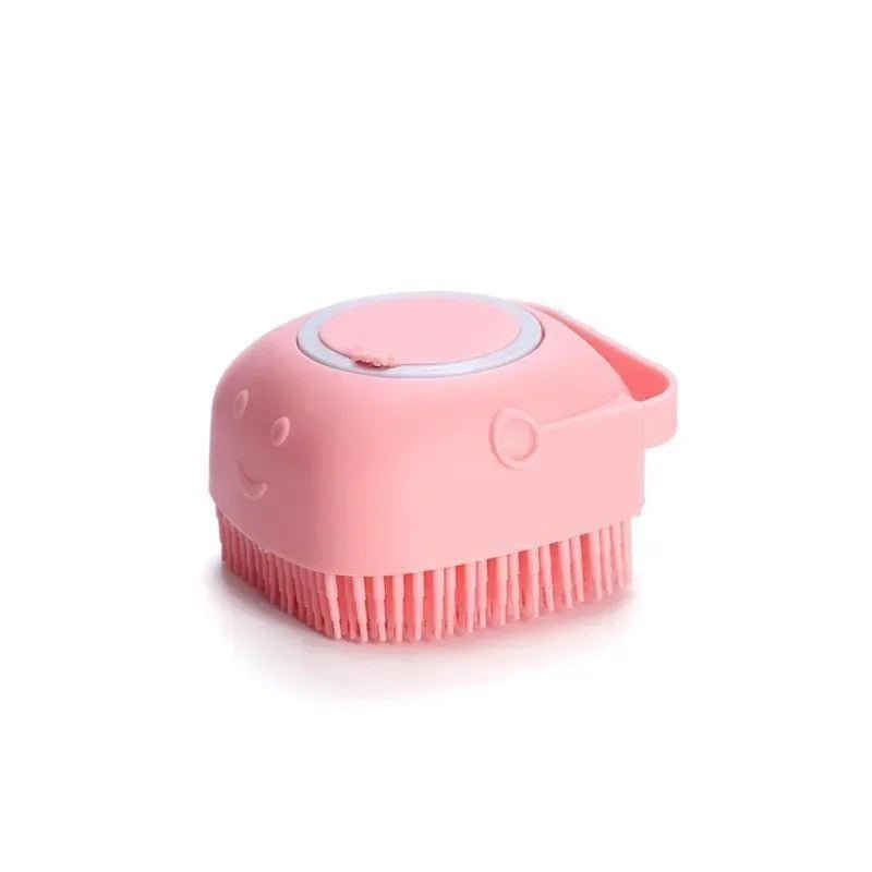 Pet Bathing Brush Soft Silicone Massager Shower Gel Bathing Brush Clean Tools Comb Dog Cat Cleaning Grooming Supplies - Pupeazy