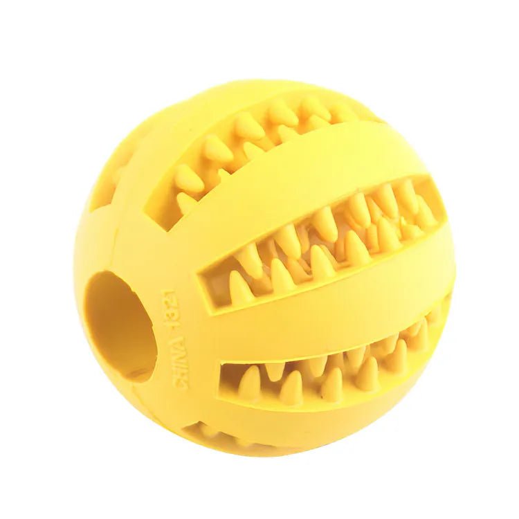 Pet Dog Interactive Toy 7cm Dogs Natural Rubber Ball Leaking Ball Tooth Clean Balls for Dog Cat Chew Toys accesorios para perro - Pupeazy