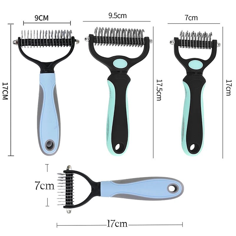 Pets Fur Knot Cutter Dog Pet Deshedding Tools Pet Cat Hair Removal Comb Brushes Dogs Grooming Shedding Supplies - Pupeazy