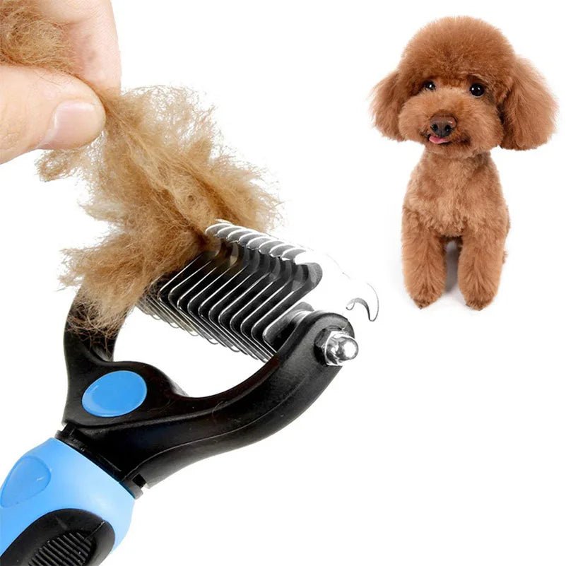 Pets Fur Knot Cutter Dog Pet Deshedding Tools Pet Cat Hair Removal Comb Brushes Dogs Grooming Shedding Supplies - Pupeazy