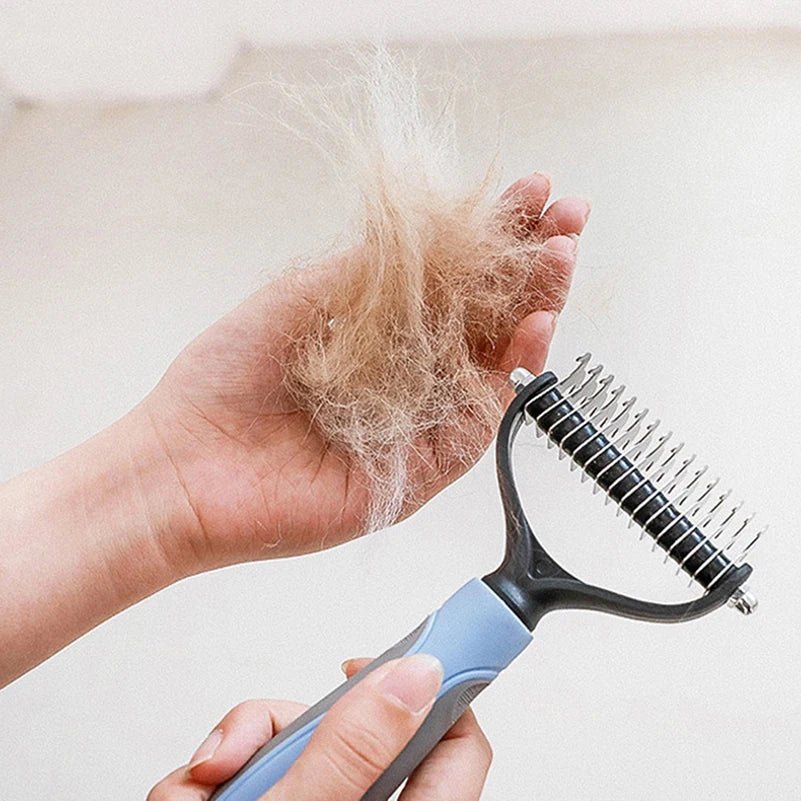 Pets Fur Knot Cutter Dog Pet Deshedding Tools Pet Cat Hair Removal Comb Brushes Dogs Grooming Shedding Supplies - Pupeazy