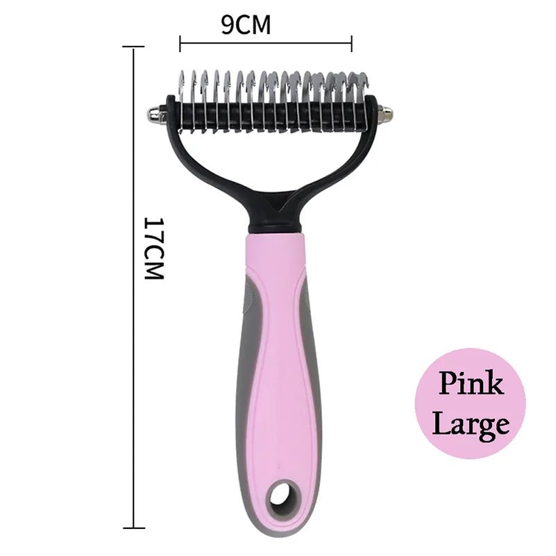 Pets Fur Knot Cutter Dog Pet Deshedding Tools Pet Cat Hair Removal Comb Brushes Dogs Grooming Shedding Supplies - Pupeazy