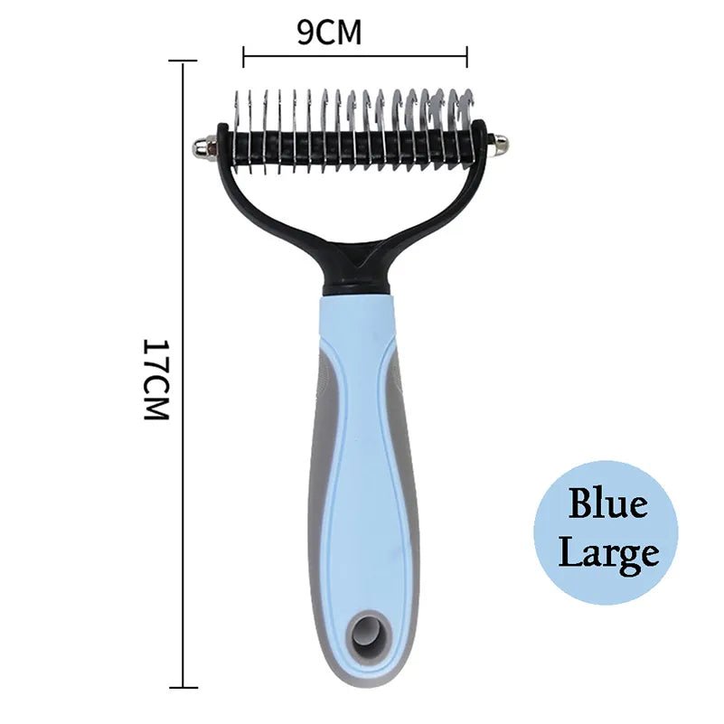 Pets Fur Knot Cutter Dog Pet Deshedding Tools Pet Cat Hair Removal Comb Brushes Dogs Grooming Shedding Supplies - Pupeazy