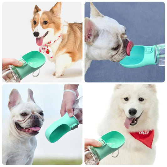 Portable Dog Water Bottle For Small Large Dogs Cat Outdoor Leakproof Walking Drinking Bowls Chihuahua French Bulldog Supplies - Pupeazy