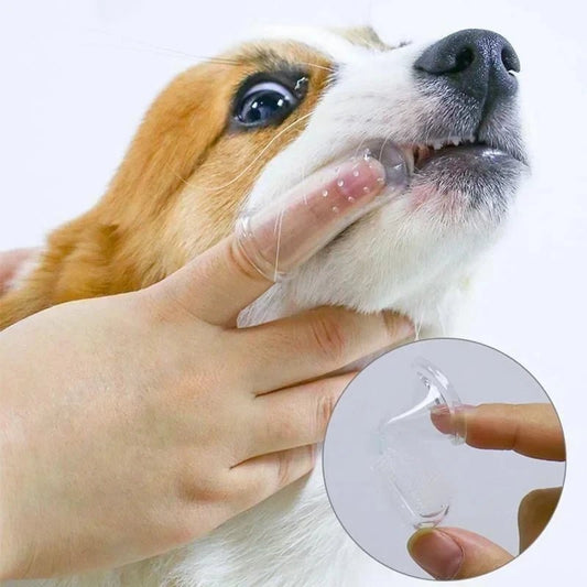 Super Soft Pet Finger Toothbrush Dog Brush Bad Breath Tartar Teeth Care Tool Dog Pet Supplies Cepillo Para Perro - Pupeazy