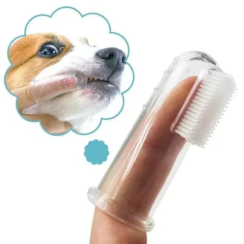 Super Soft Pet Finger Toothbrush Dog Brush Bad Breath Tartar Teeth Care Tool Dog Pet Supplies Cepillo Para Perro - Pupeazy